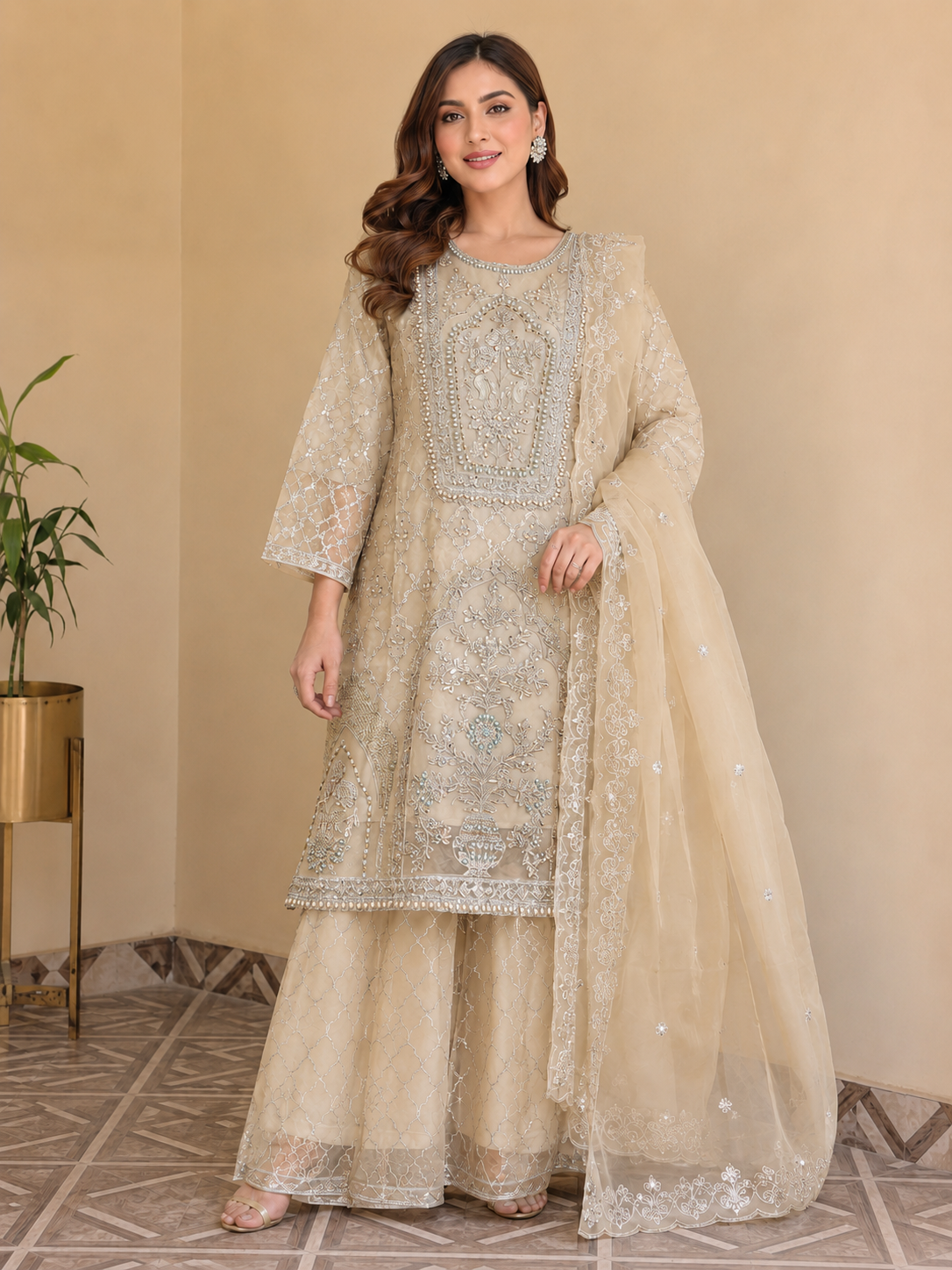 Organza Embroidered