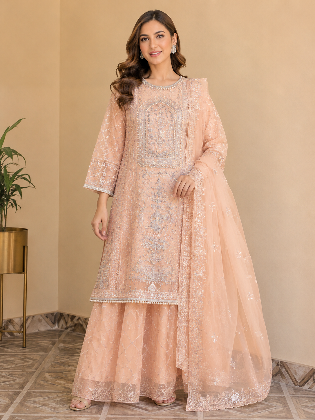 Organza Embroidered