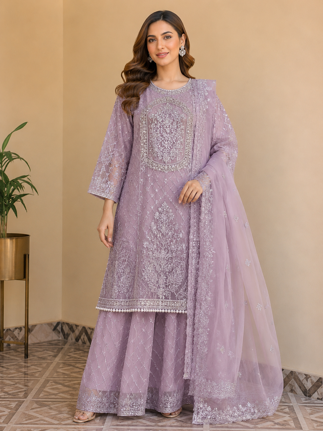 Organza Embroidered