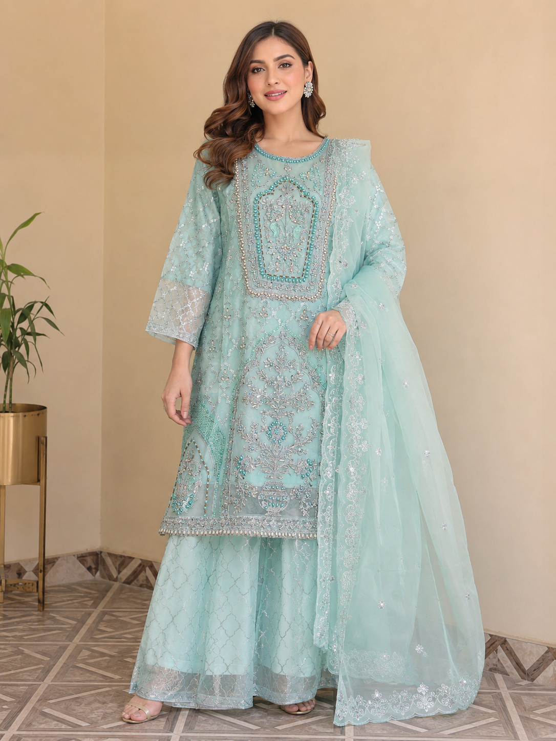 Organza Embroidered