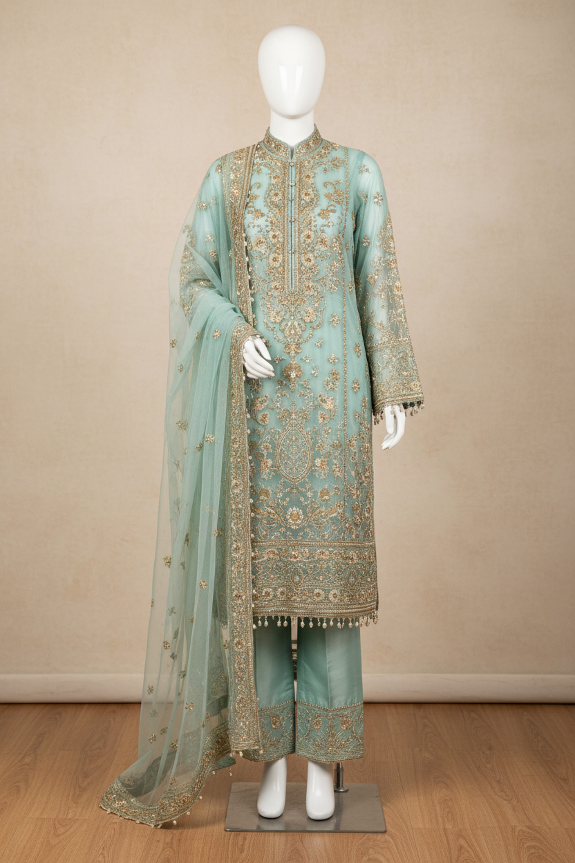 Organza - Aqua Mint