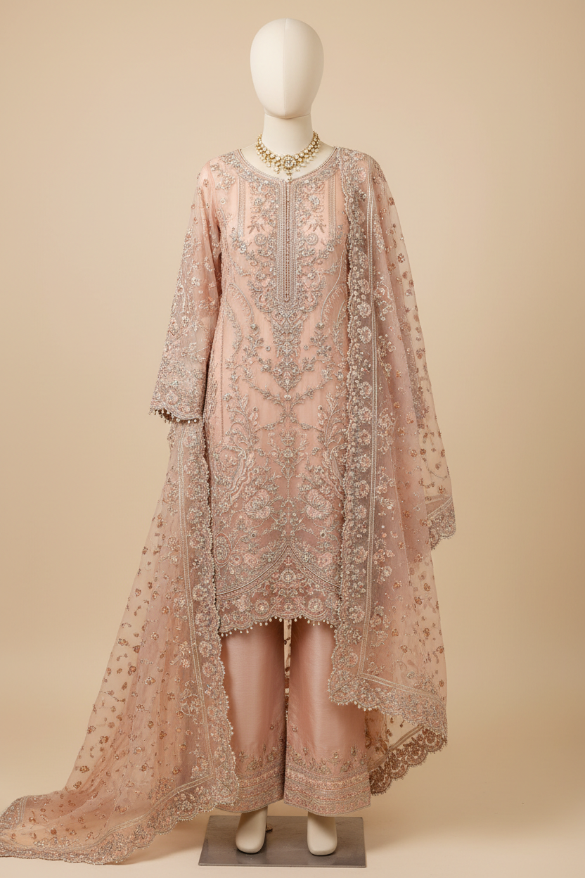 Organza - Peach Blush