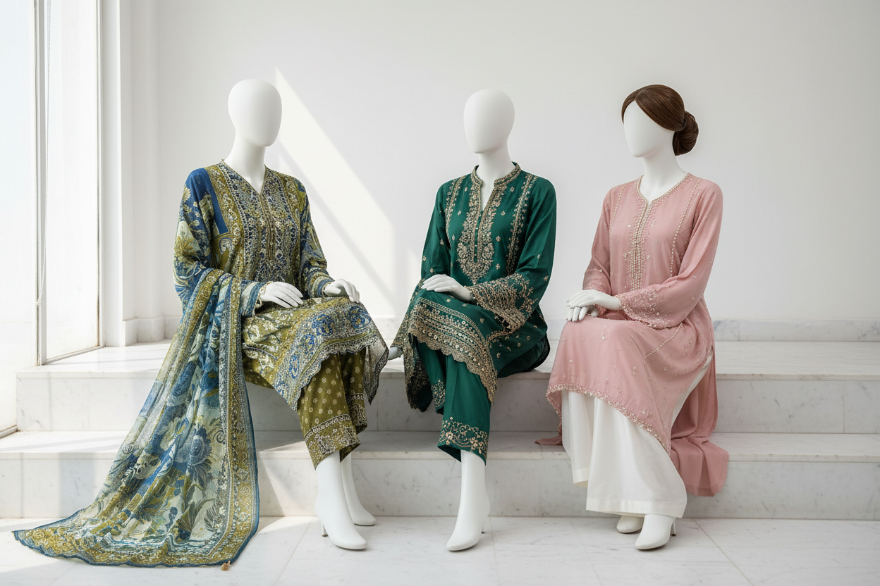 Slide 3 - Seated Mannequins RTW